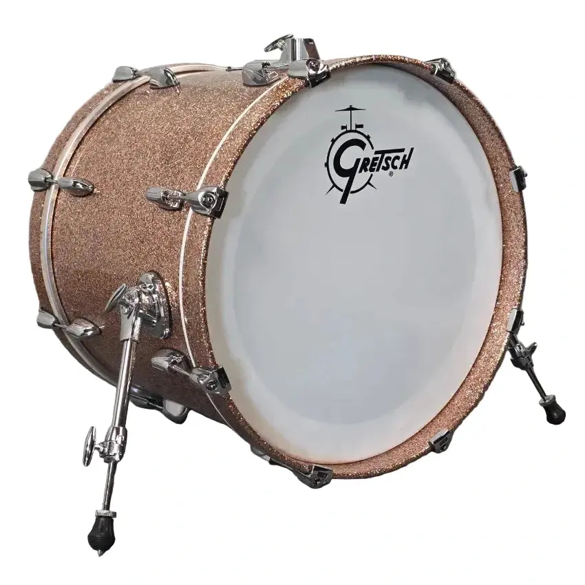 Used Gretsch Renown Bass Drum Champagne Sparkle 20x16 - Good