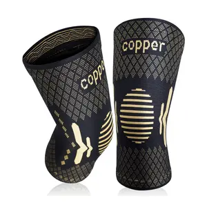 Unisex Copper Knee Brace Set for Pain(2 Pack), Compression professional Knee wrap Support Sleeves gym stuff, Fitness Sports Knee Pads, Women's & Men's non-slip knee support Compression Suitable for Running, Fitness, Basketball