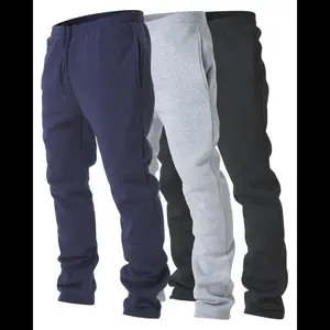 Ultra Performance 3 Pack Mens Fleece Wide Leg Sweatpants with Pockets, Open Bott