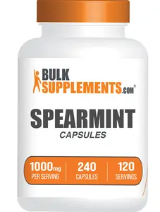 BulkSupplements Spearmint Extract Capsules- Spearmint Extract Supplement - Gluten Free, 2 Capsules per Serving, 240 Capsules