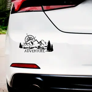 Adventure-themed Vinyl Stickers for Pickups & RVs - Large Size, Mountain & Forest Graphics. Weatherproof & Durable, Easy to Apply/Remove, Perfect for Outdoor Adventures, Adventure Accessories