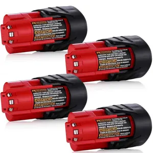 2/4Pack 12V 3.5Ah Replacement for Milwaukee M12 Battery Lithium 48-11-2411 48-11-2420 48-11-2401 48-11-2402 48-11-2401 Cordless Tools