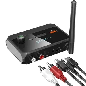 Wireless 5.3 Receiver, Home Stereo Audio Adapter, HD Music Streaming, Supports Fiber Optic and 3.5mm Interface, Speaker Adapter, Modern Audio Technology
