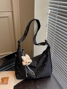 High-End Texture Large Capacity Star Decor Bag, Shoulder Crossbody Casual Crossbody Bags, Suitable for Daily Use, Office Commute, Stylish Handbag