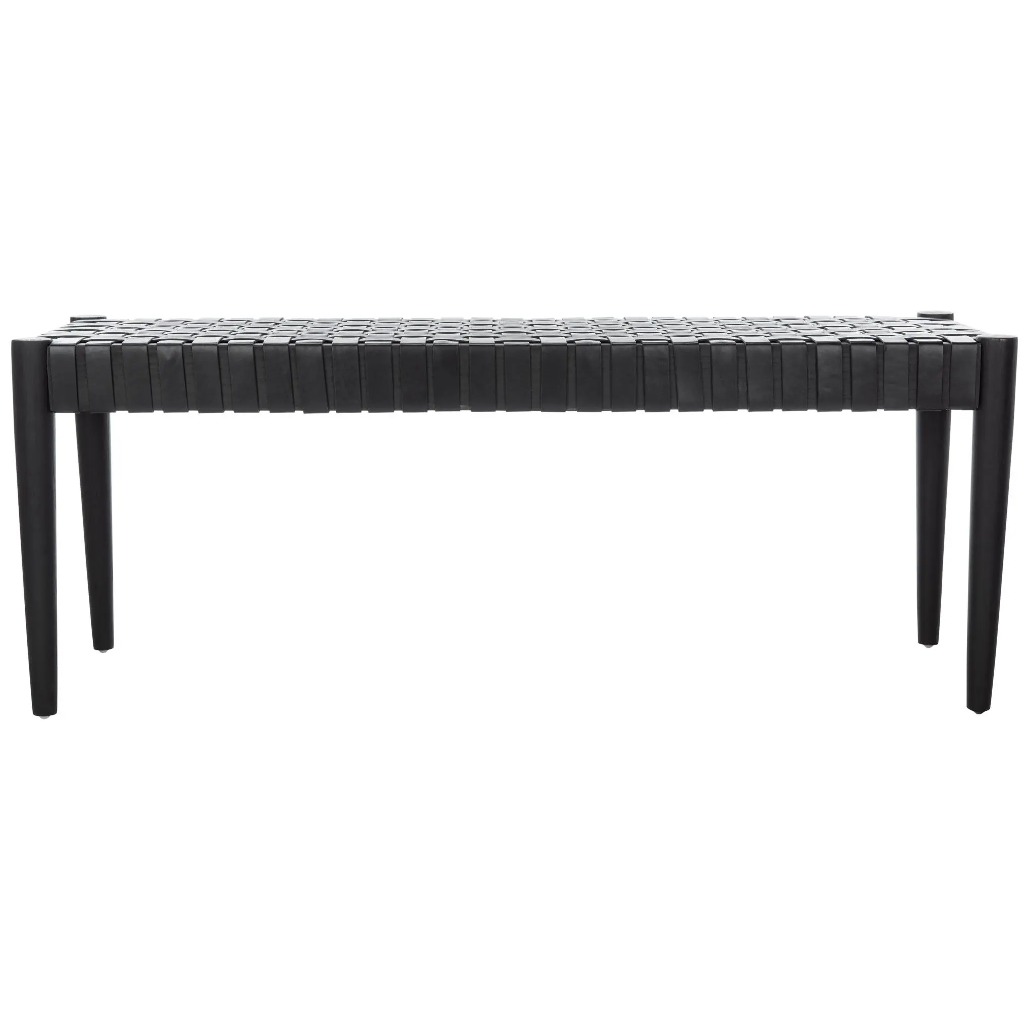 Safavieh Amalia Leather Weave Bench