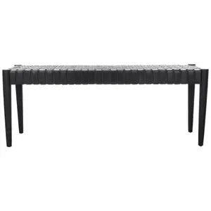 Safavieh Amalia Leather Weave Bench