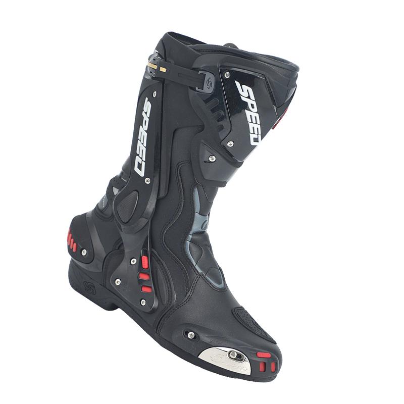 Professional motorcycle riding boots for both men and women, suitable for all seasons, non-slip and wear-resistant, high-top protective motorbike shoes, comfortable and breathable, ideal for long-distance riding gear