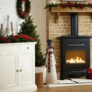 Vintage Resin Snowman Statue Decor for Indoor & Outdoor Use, Holiday Figurine for Christmas Thanksgiving New Year, Versatile Home Decor for Living Room Bedroom Kitchen