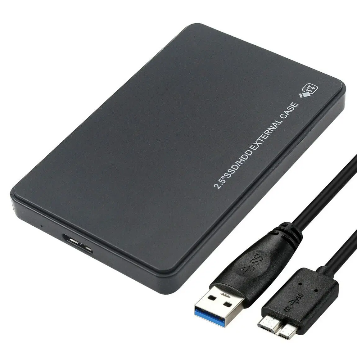 SGElectronix Portable 2.5" SATA USB 3.0 HDD SSD Enclosure Case for Laptops - 2.5 inches, 5.0Gbps Fast Transfer Speed, Driver-Free, Compatible with Windows, Mac OS