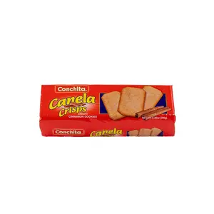Conchita Canela Crisps - Delicious Cinnamon Cookies - 8.28 oz Pack of 1 - Spanish Style Crispy Biscuits with Sugar Sprinkles - Perfect for Snacking or Coffee Break