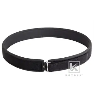 Krydex 1.5” Padded Inner Belt Black Loop Lined Belt Comfortable Inner Duty Battle  Belt