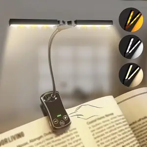 Advanced Charging Book Light, Touch Control, Lighting Modes Adjustable, 14 Leds, Ultra-Portable Clip-On Reading Lamp, Perfect for Bedtime, Reading, Learning, Meetings