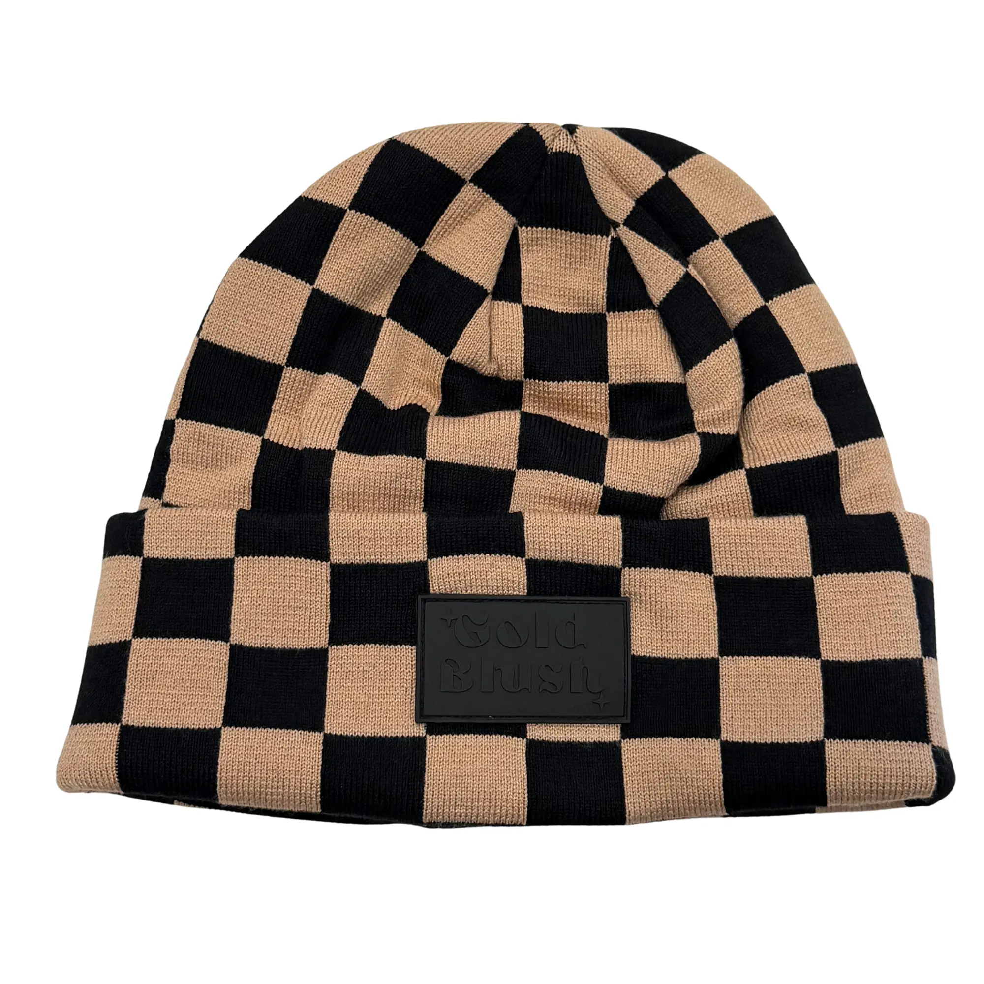 Gold Blush Babe Beanie -Super Soft Custom Knit