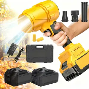 Portable Cordless Leaf Blower, 980,000 RPM Handheld Leaf Blower with 2 Batteries & Charger, Lightweight Leaf Blowers for Car &  Patio Cleaning, Lawn Care, Leaves, Dust - Cleaning Tool
