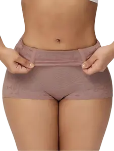 Seamless Tummy Control Boxer Shorts，Tummy Control Shapewear Shorts Faja Colombianas Compression Underwear Flat Tummy Butt Lifter Panties-Summer Chic Gym Athletic Shorts Women's Shorts Leg Womenswear . period underwear  panties