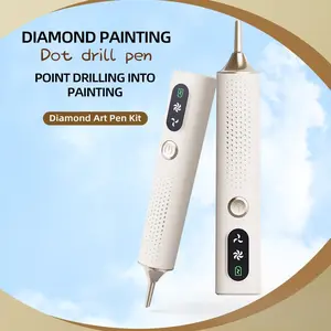 Vacuum Diamond Painting Pen Set, Upgraded Metal Drill Pen with Rechargeable 500 mAh Battery, 2-Speed Adjustable DIY Craft Tool, Perfect Gift, Diamond Art Tools