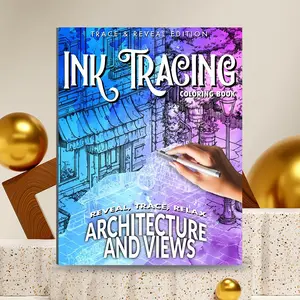 Easy-To-Use Tracing Book, Includes Various Unique Patterns, Suitable for Adults and Teens, Portable Size, Perfect Gift, Coloring Book