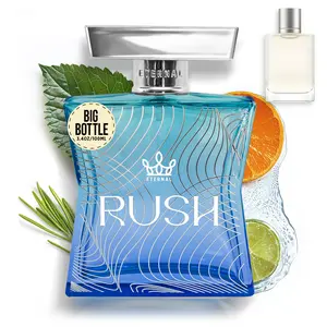 Eternal Rush - Inspired by Designer Aquatic Fresh Cologne - 3.4 oz (100ml) - EDP - Long-lasting - Vegan - Clean Ingredients - Cologne Spray for Men - 2000 sprays per bottle