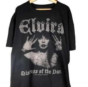 Black Elvira Mistress of Darkness Unisex T-Shirt Collection !