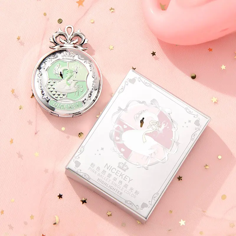 Ballet Single Highlight Powder, Natural Makeup Finish, Shimmer Diamond Dust, Contouring, Sparkle Microglow, Eye-Catching Beauty, Glowy Highlighter, Face Highlighter, Glow Seeker Highlighter