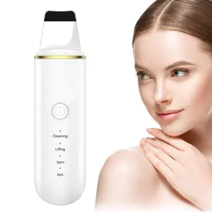 New Year/Valentine's Day Gift, Usb Rechargeable Ultrasonic Skin Scrubber, Facial Cleansing Blackhead Remover, Face Cleaner Machine, Facial Massage Tool Professional Skincare Products for Women