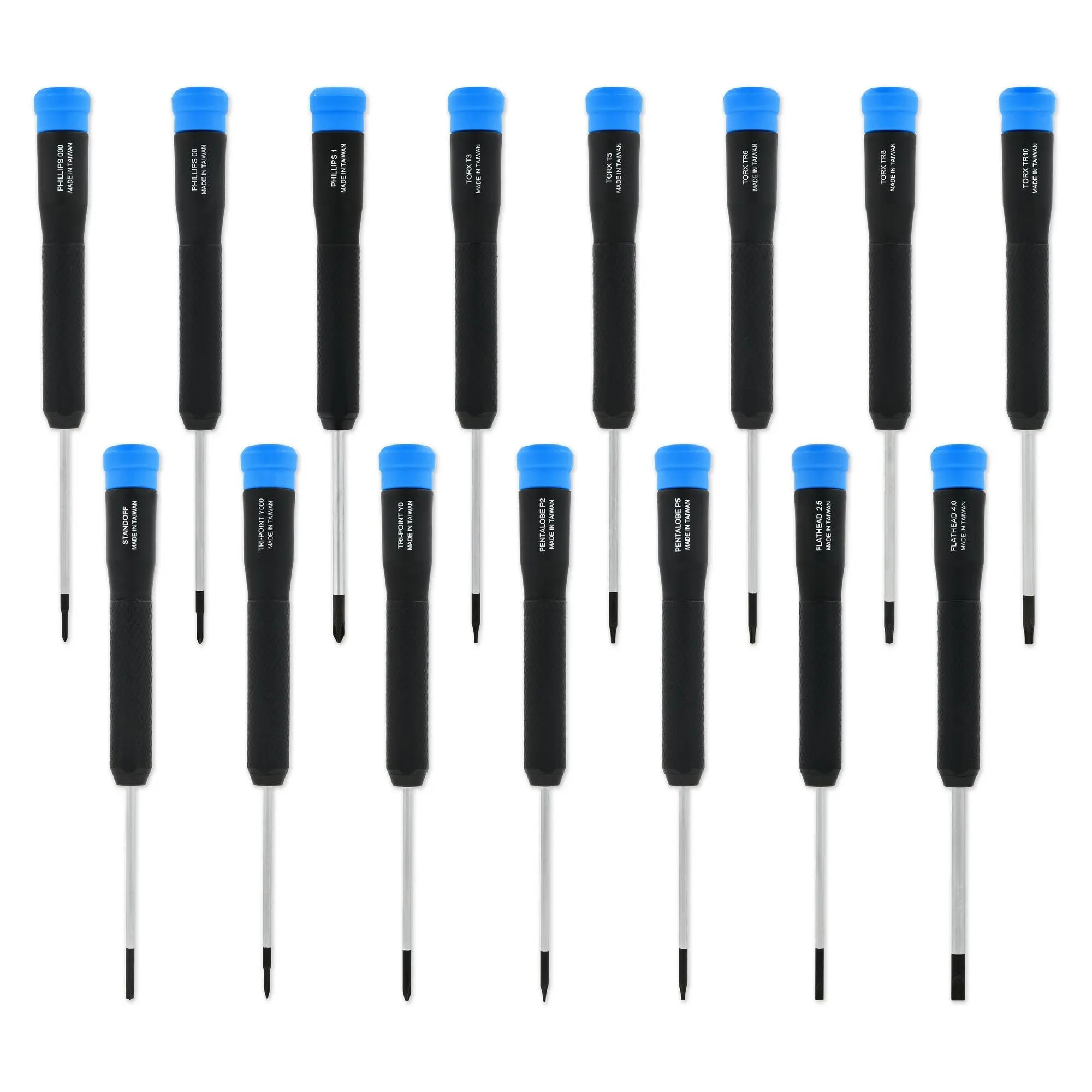 Marlin Precision Screwdriver Set - 15-Piece, Torx, Magnetized Tips, Fixed Blades, Swivel Tops for Device Repairs