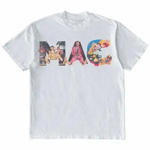 Mac Miller Head Collage Shirt Vintage Rapper, Vintage 90s Music Tee, Unisex  Cotton Short Sleeve, Top menswear, Global Trending Outfits Casual Crewneck