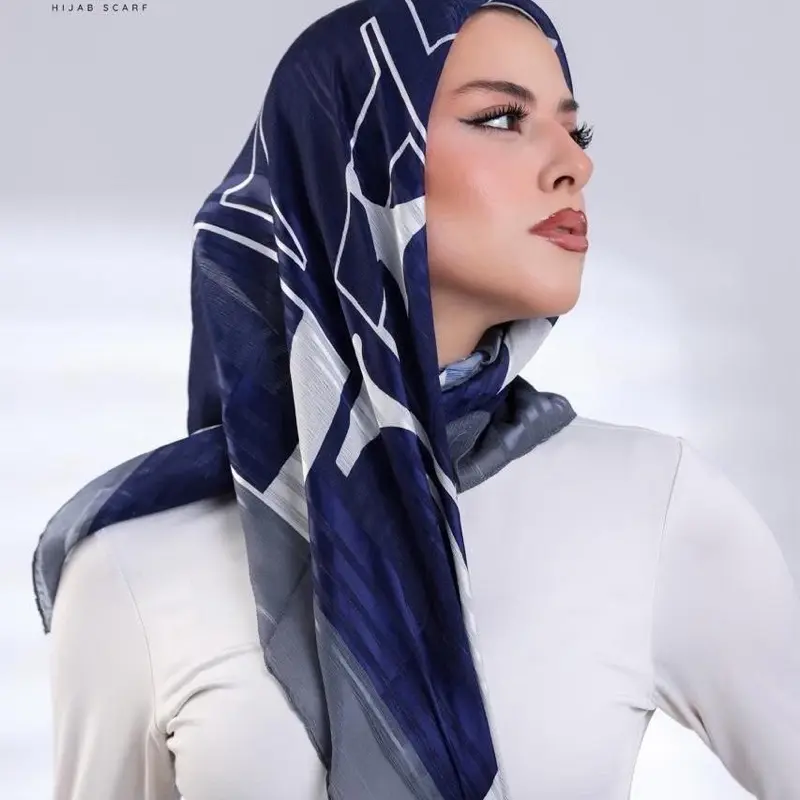 Satin Dubeita Mini Scarf, Fashion Clothes Accessory, Versatile Head Scarf