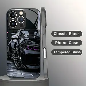 Black BMW / Modified Car Design teléfono de vidrio para SAMSUNG GALAXY IPHONE 17 16 16E 15 14 13 12 11  S25 S24 S23 S22 Plus Ultra PRO MAX PLUS de TPU Vidrio Fundas a prueba de caídas Amortiguación Regalo Phone Cases Cáscara