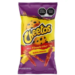 Cheetos Xtra Flamin' Hot Chips 145g - Excessive Calories & Flavor - Snack with Chicharrones de Maiz Flavor - Crispy Crunchy Snack Direct import from Mexico