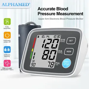 “Monitor de Presión Arterial ALPHAMED para Brazo – Aprobado por la FDA, Máquina Automática de Presión Arterial Precisa con Pantalla Grande | Kit de Monitor de Presión Sistólica y Diastólica para Uso en Casa”