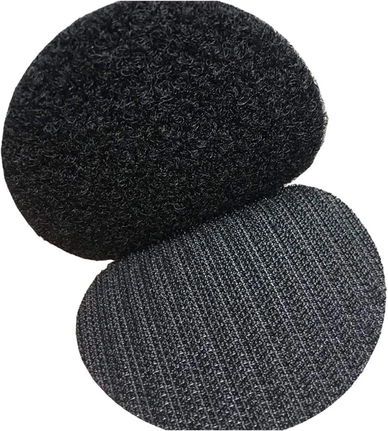 Industrial Strength Self-Adhesive Nylon Hook and Loop Tape Dots - 12-Pack 2.5in Removable Strong-Hold Water Resistant High-Temp Fasteners for Home, School, Smooth Surfaces (Tools & Hardware Use)