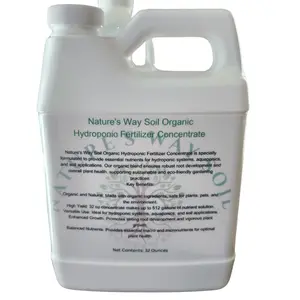 Nature's Way Soil Organic Hydroponic Fertilizer Concentrate – Made Fresh Weekly-32 oz – Makes 512 Gallons of Nutrient Solution – Organic Plant Food for Hydroponic Systems, Aquaponics