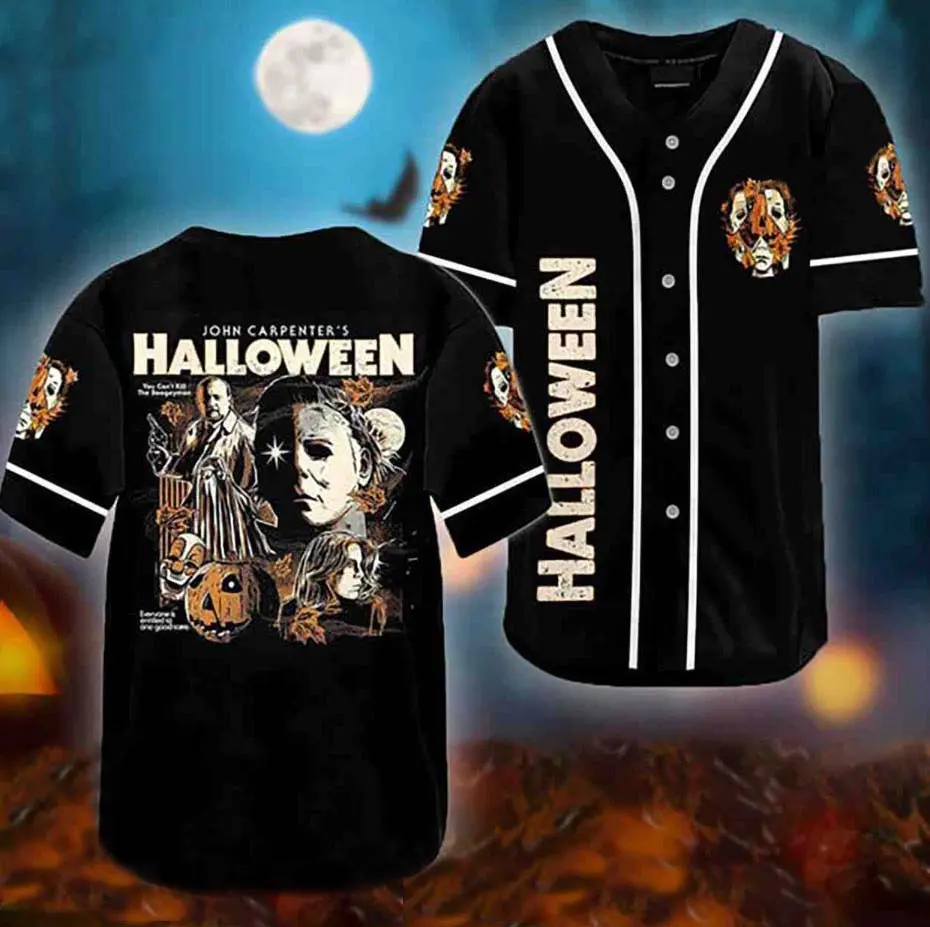 Personalized Halloween You Can’t Kill The Boogeyman Baseball Jersey, Baseball Jersey Shirt, Outdoor Sports, Sport Shirt, Dynamic And Comfortable