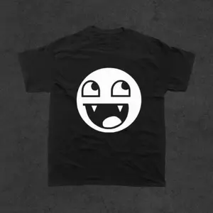 Epic Face Vampire T-Shirt Vintage Graphic Tees Gothic Grunge Y2k Emo Scene Amity Affliction Style Clothes Men Women Streetwear