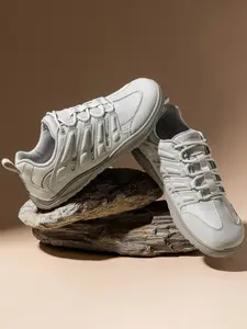 Hobibear Spring Autumn New Wide Head Shoes Lightweight Anti-Slip Sports Running Casual Shoes, Breathable Running Sneakers, PU Leather Round Toe Medium Width All Seasons, Sporty Running Shoes