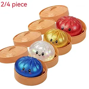 Colorful Dumpling Stress Ball, Finger Joint Sensory Toy, Dough Squeezing Pressure Relief, Elastic Office Desk Accessory, Stress Relief Fidget