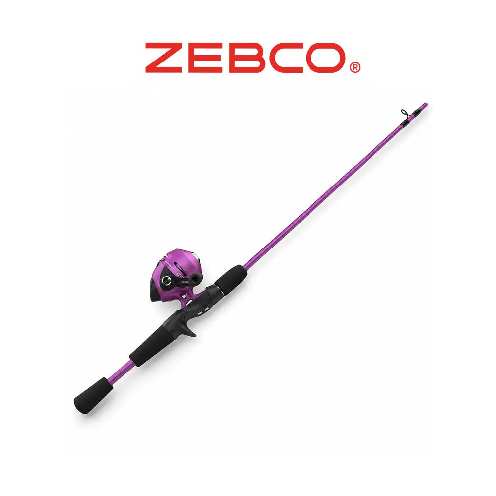 Zebco Slingshot Purple Spinning Combo, 202/562ML Rod & Reel - TikTok Shop