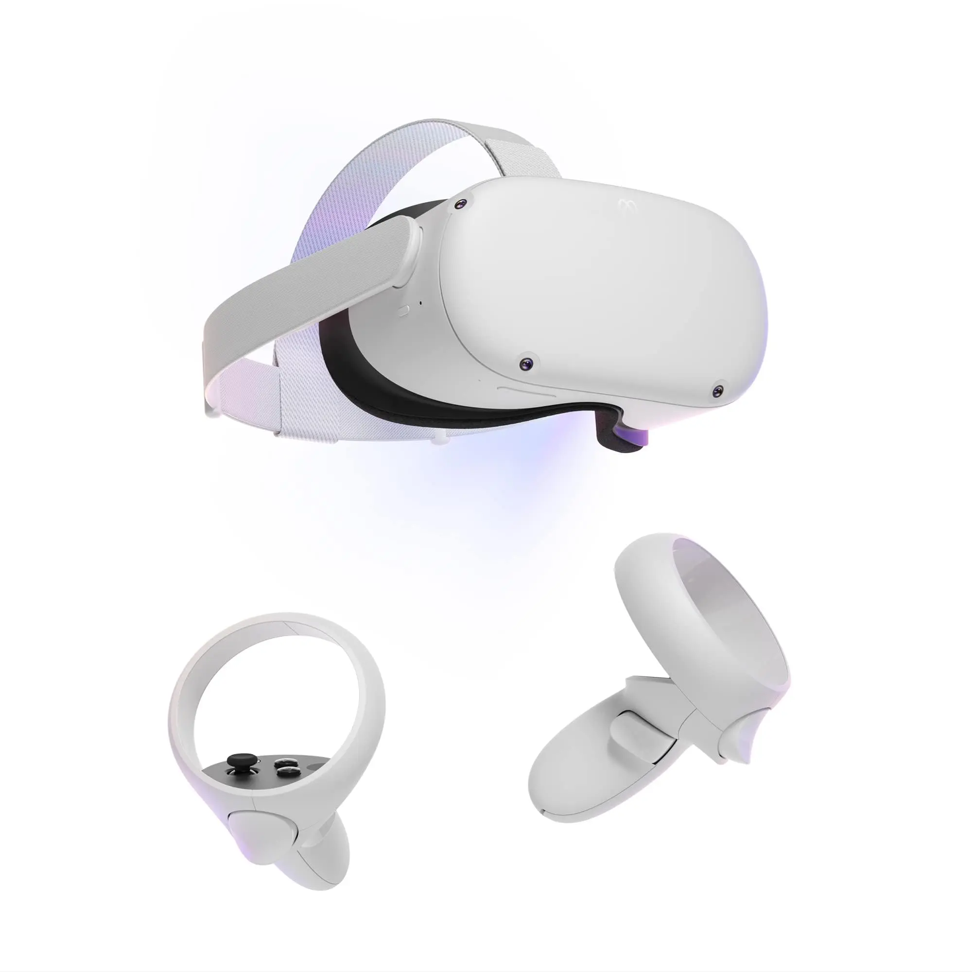 Oculus Quest 2 VR Headset - 128 GB - All In One - w/ Headset, 2 Touch Controllers, & 15w Power Supply with Cord