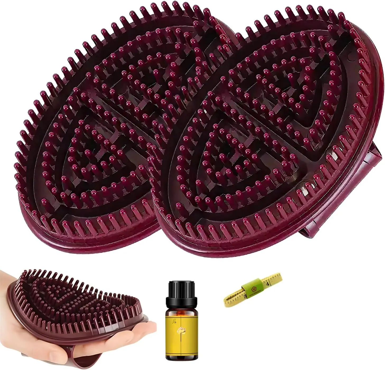 2pcs Meridian Brush Massage Brush,Beauty Salon Professional Custom MeridianBrush, Full Body Relaxation Meridian Massage Brush Back Massagers Body Care
