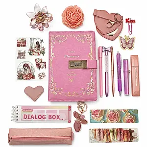 MagicJot Vintage Lock Journal Set – Pink Edition
