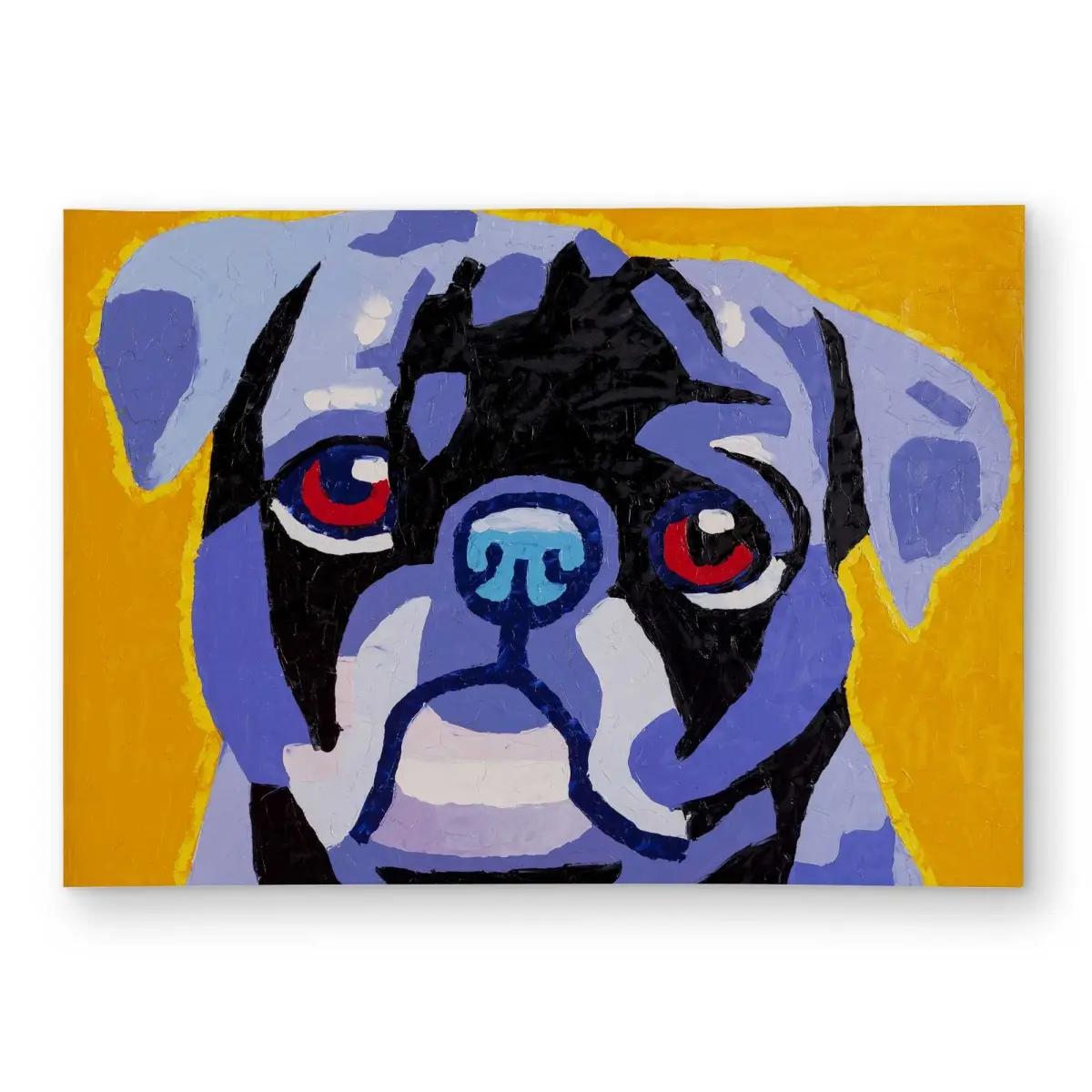Begin Home Decor C1ROAR575C9E5M 5 x 7 ft. Flash The Pug Outdoor Rectangle Area Rug - Stylish Living Room Decor