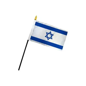 Israel 4x6in Stick Flag
