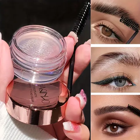 3D Brow Styling Gel Waterproof Fast-Drying, Long-Lasting Natural Look Eyebrow Makeup Products Gel Brow Styler Gel for Wild European & American Styles