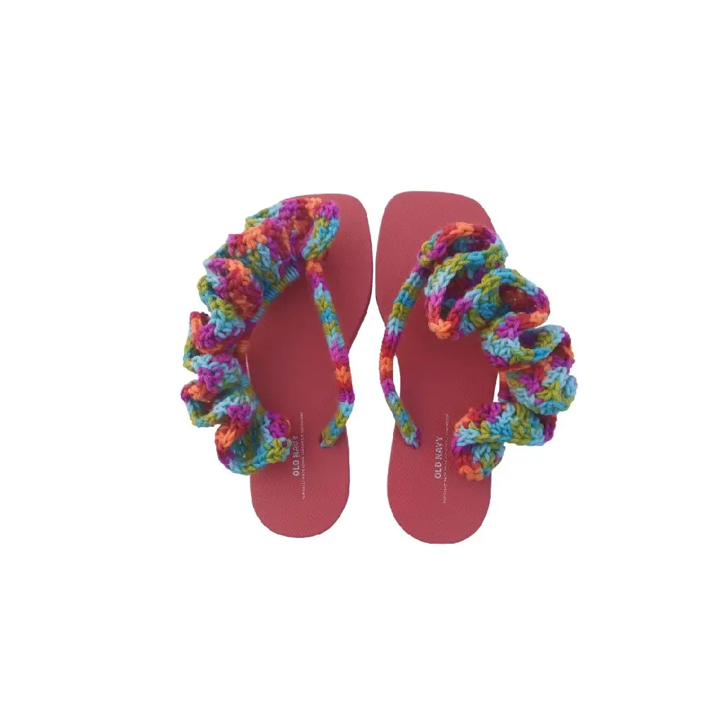 Handmade Colorful Crochet Flip Flops