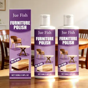 2-Pack Furniture Polish (100ML Each), Spray Wax Care, Oil Removal & Waterproof, Enhances Shine, Sofa & Wooden Furniture Maintenance