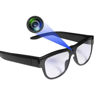 Latest Stylish Camera Glasses 1080p Outdoor Sports Camera with 64GB Memory Card Wide Angle Lens for Hiking & Driving