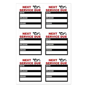 120 pieces of 2x2-inch oil change reminder stickers (with 1 pen included in the package) - suitable for windshields - no residue - electrostatically adsorbed clear labels indicating the next maintenance due date - for cars, vehicles, windows