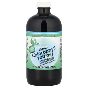 World Organic Liquid Chlorophyll with Spearmint and Glycerin, 16 fl oz (474 ml)