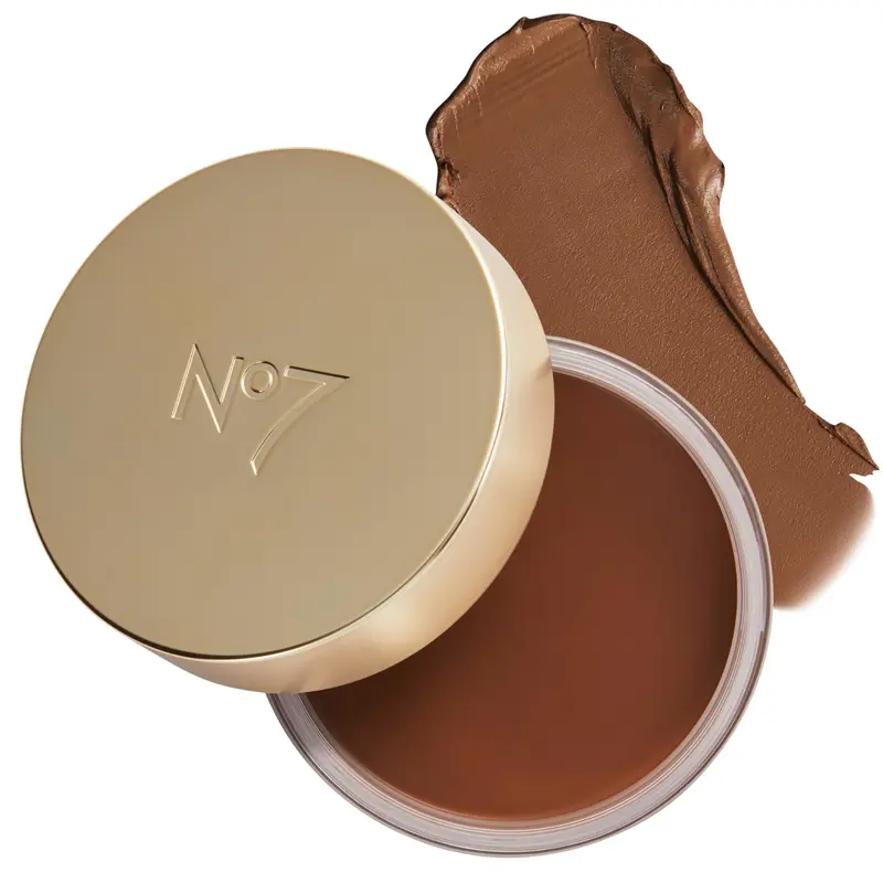No7 Pro Artist Soft Glow Cream Bronzer Makeup - Blendable Bronzer Cream with a Lightweight Formula - Customizable Face Makeup for a Natural, Sun-Kissed Glow - Medium (1.26 Oz)